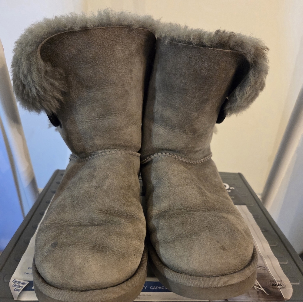 UGG Women's Classic Gray Sheepskin Boots